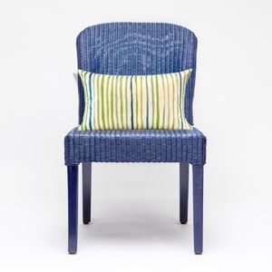 Luxury Home | Coastal Green Ombre Striped Lumbar Throw Pillow Cover